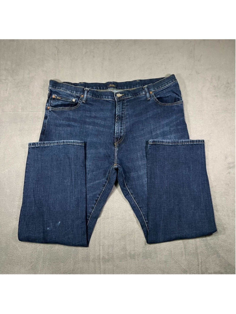 Polo Ralph Lauren Jeans Blue Mens 44Bx30 Dark Wash Denim Straight Leg Comfort